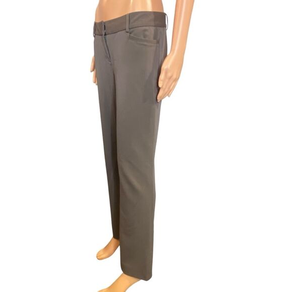 Express Columnist Khaki Dress Pants Women Size 6 Long Flattering Fit Career Wear - Picture 2 of 6